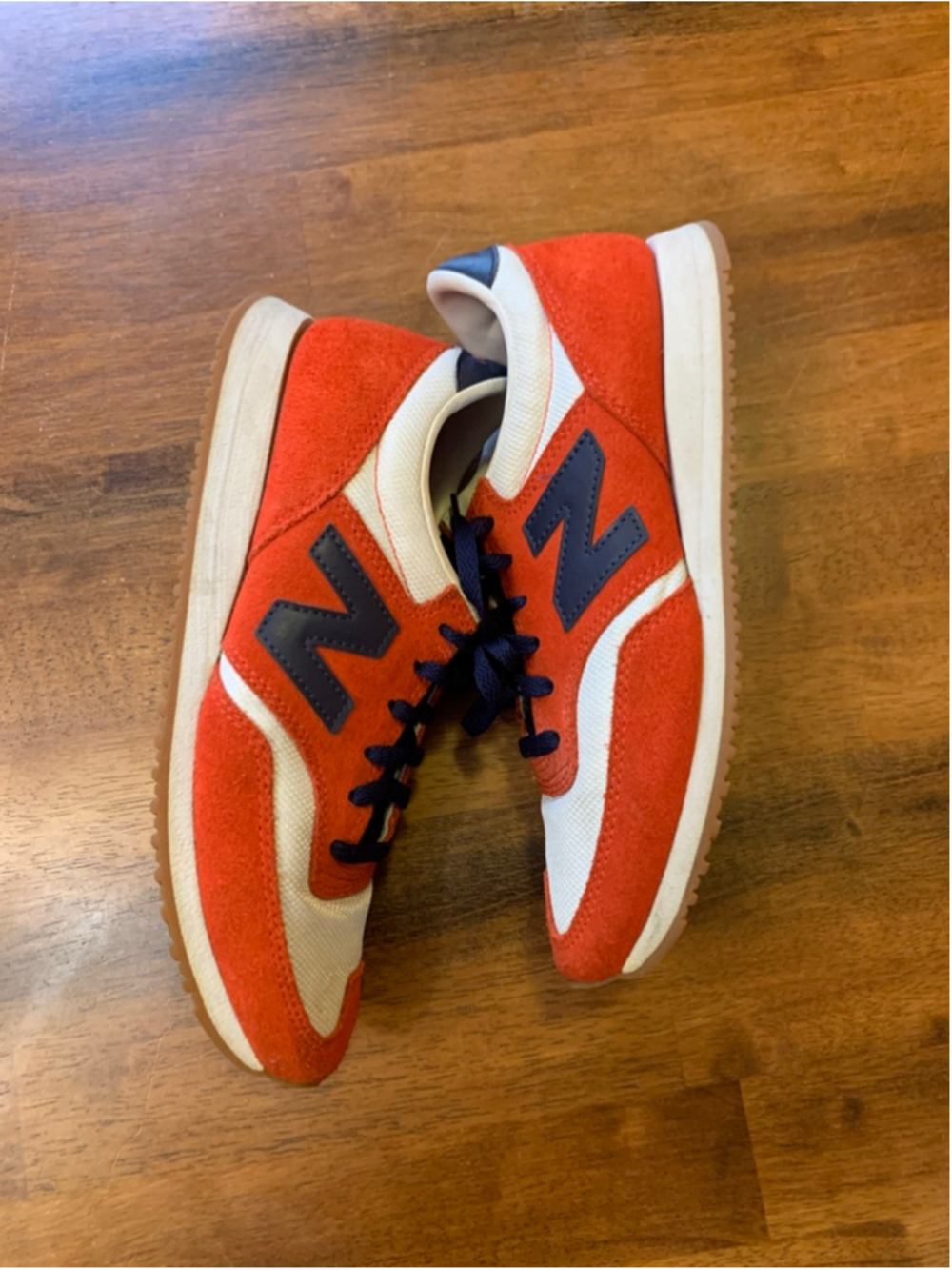 New Balance Sneakers 8.5 Orange Navy White - Picture 4 of 7